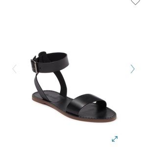 Madewell black flat sandals